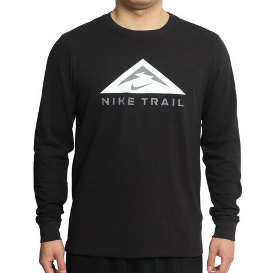 【10％OFFクーポン 1/12まで】ナイキ（NIKE）（メンズ）ドライフィット トレイル ランニングクルーネック長袖Tシャツ DV9382-010