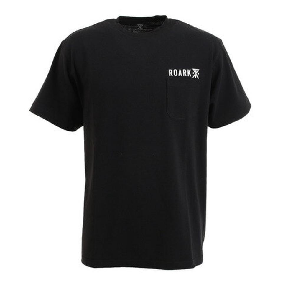 ロアークリバイバル（ROARK REVIVAL）（メンズ）ロゴ9.3oz ヘビーウェイトポケット付きTシャツ RTJHW600-BLK