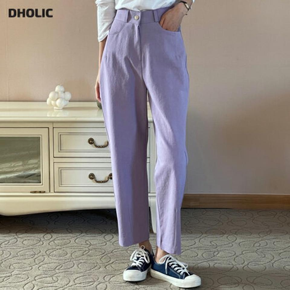 ダーツへムバックゴムパンツ・p001191 レディース 【pt】パンツ ロング丈 ウエストゴム 単色 無地 シンプル ベーシック パステル ストレート ダーツ 長ズボン 秋 冬 カジュアル ラフ 可愛い かわいい 韓国ファッション MKT