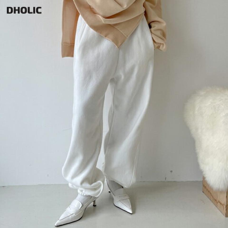 裏起毛ワイドジョガースウェットパンツ・p000967 レディース 【pt】パンツ ロング丈 スウェット 裏起毛 ワイド ジョガーパンツ 単色 無地 シンプル ベーシック 秋 冬 カジュアル ラフ ルーズ かわいい 可愛い 韓国ファッション MKT