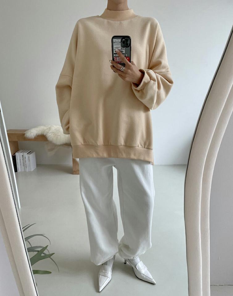 裏起毛ワイドジョガースウェットパンツ・p000967 レディース 【pt】パンツ ロング丈 スウェット 裏起毛 ワイド ジョガーパンツ 単色 無地 シンプル ベーシック 秋 冬 カジュアル ラフ ルーズ かわいい 可愛い 韓国ファッション MKT