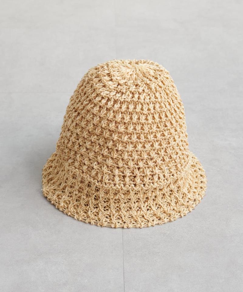 MIX編みクロシェハット