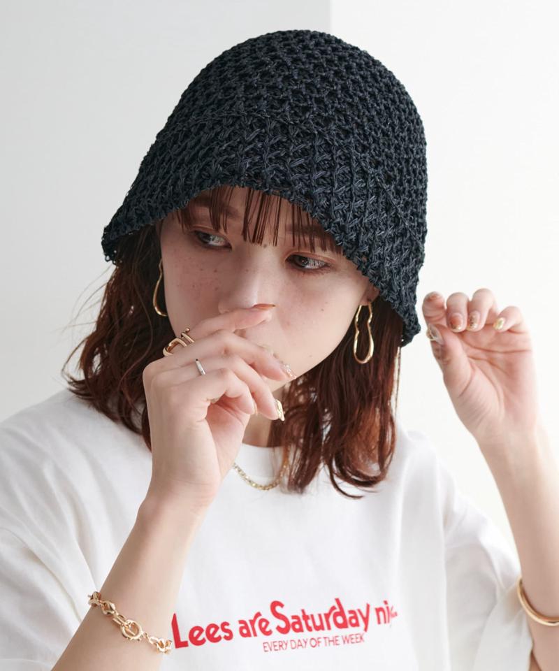 MIX編みクロシェハット