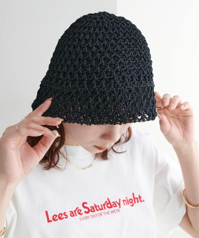 MIX編みクロシェハット