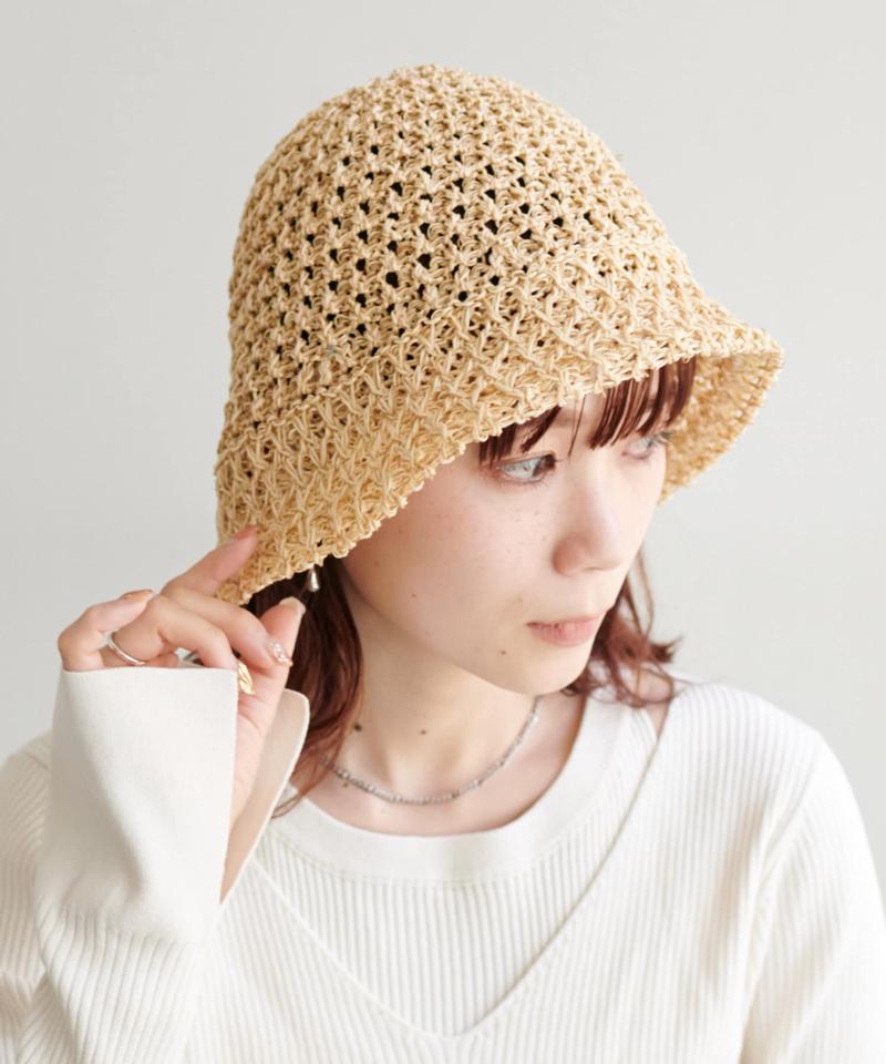 MIX編みクロシェハット