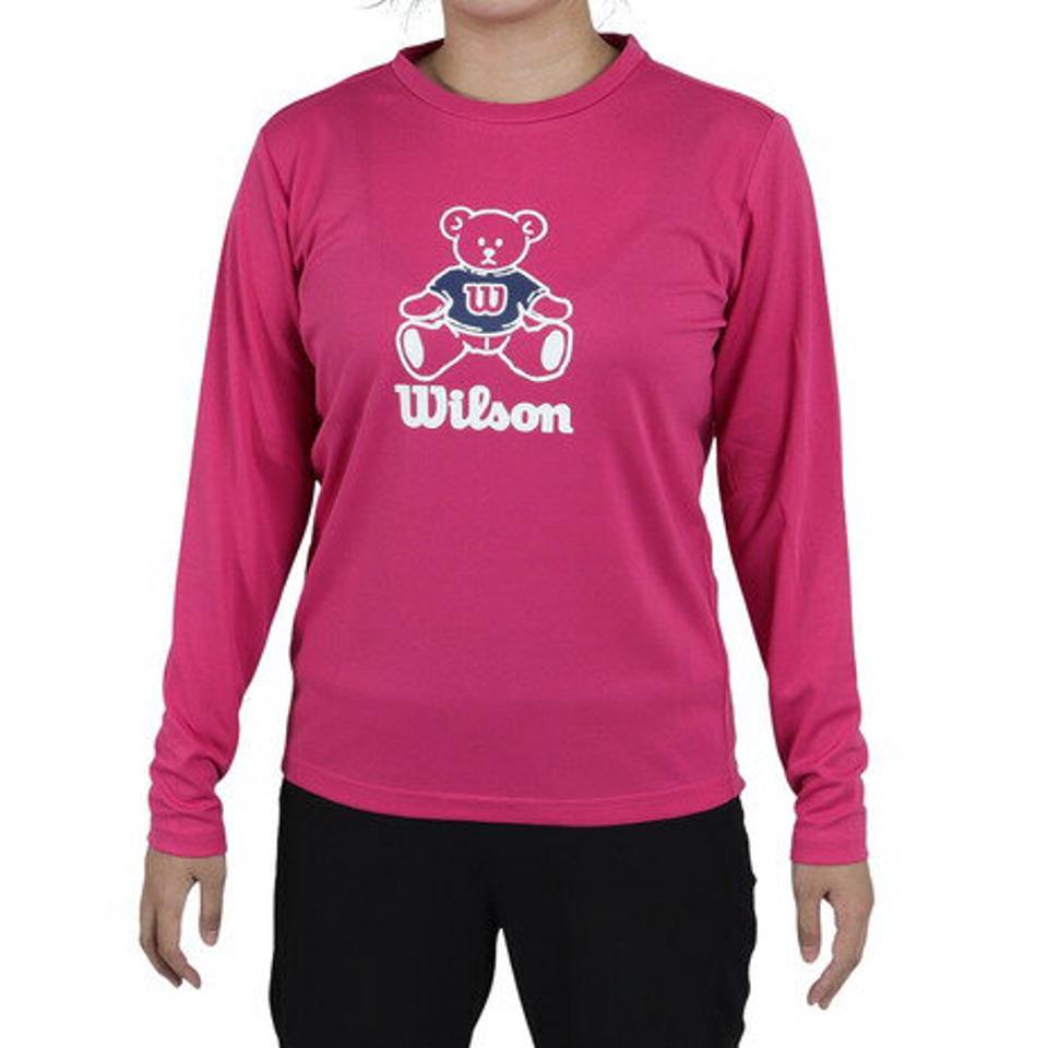 【3点10%OFFクーポン対象！2/15まで】ウイルソン（Wilson）（レディース）テニスウェア 長袖スタンダード Tシャツ 442264