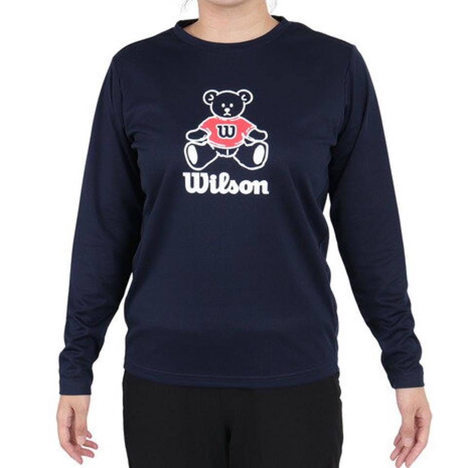 【3点10%OFFクーポン対象！2/15まで】ウイルソン（Wilson）（レディース）テニスウェア 長袖スタンダード Tシャツ 442264