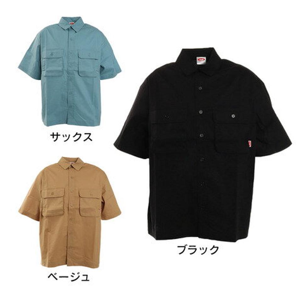 スライド（SLYDE）（メンズ）DOUBLE ポケット半袖シャツ sl2021ss007
