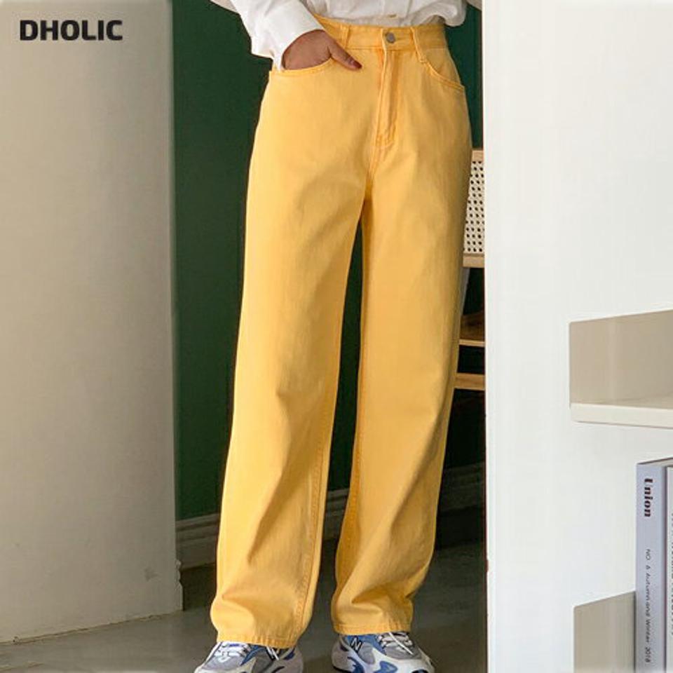 ステッチワイドコットンパンツ・p001062 レディース 【pt】パンツ ロング丈 単色 無地 シンプル ベーシック ワイド ステッチ コットン 綿 カラーパンツ 秋 冬 カジュアル ラフ かわいい 可愛い 韓国ファッション MKT