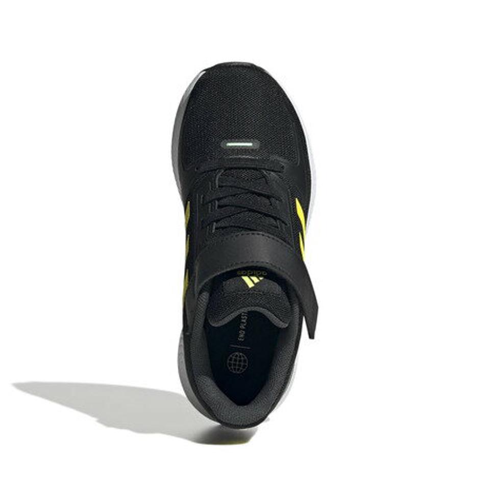 【スーパーSALE期間限定！40％OFF！】アディダス（adidas）（キッズ）ジュニア スニーカー コアファイト 2.0 ブラック イエロー HR1394 スポーツ シューズ マジックテープ 通学 登校 通気性