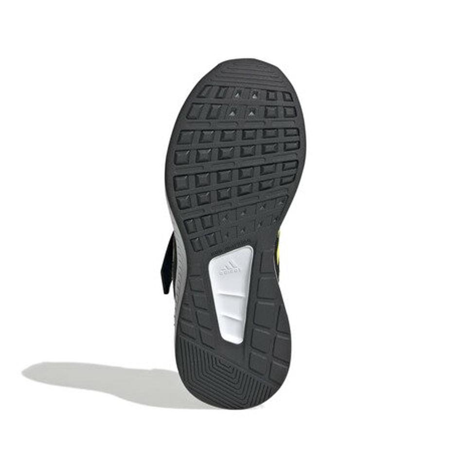 【スーパーSALE期間限定！40％OFF！】アディダス（adidas）（キッズ）ジュニア スニーカー コアファイト 2.0 ブラック イエロー HR1394 スポーツ シューズ マジックテープ 通学 登校 通気性