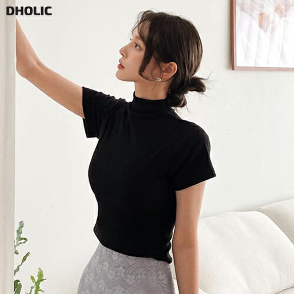 裏ピーチ起毛ラウンドヘムTシャツ・t00040 レディース 【tops】トップス Tシャツ ハーフネック 半袖 裏ピーチ起毛 ラウンドヘム スリム シンプル 大人 無地 単色 シンプル 大人 フェミニン カジュアル 秋 冬 春 韓国ファッション