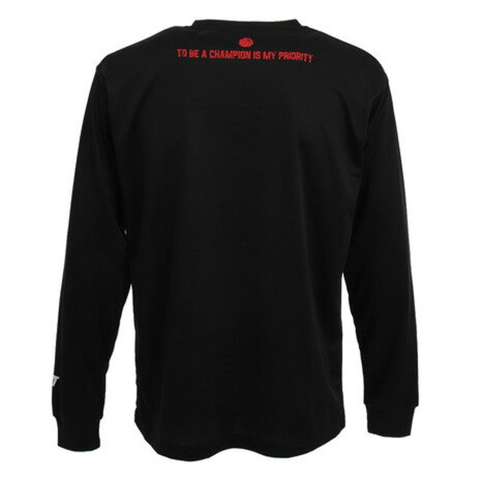 エックスティーエス（XTS）（メンズ）ドライ 吸汗速乾 メッセージTシャツ 751G0CD1636 BLK バスケットボールウェア ロンT