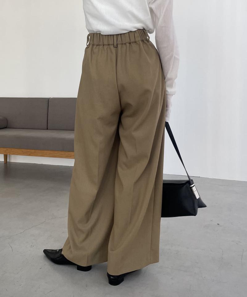 【累計2万本突破！】【低身長・高身長サイズあり】2タックワイドパンツ