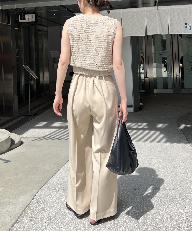 【累計2万本突破！】【低身長・高身長サイズあり】2タックワイドパンツ