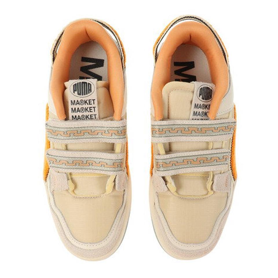 プーマ（PUMA）（メンズ）スポーツシューズ PUMA x MARKET ベージュ オレンジ スリップストリーム スニーカー 38559201 コラボ おしゃれ ストリート ベルクロ