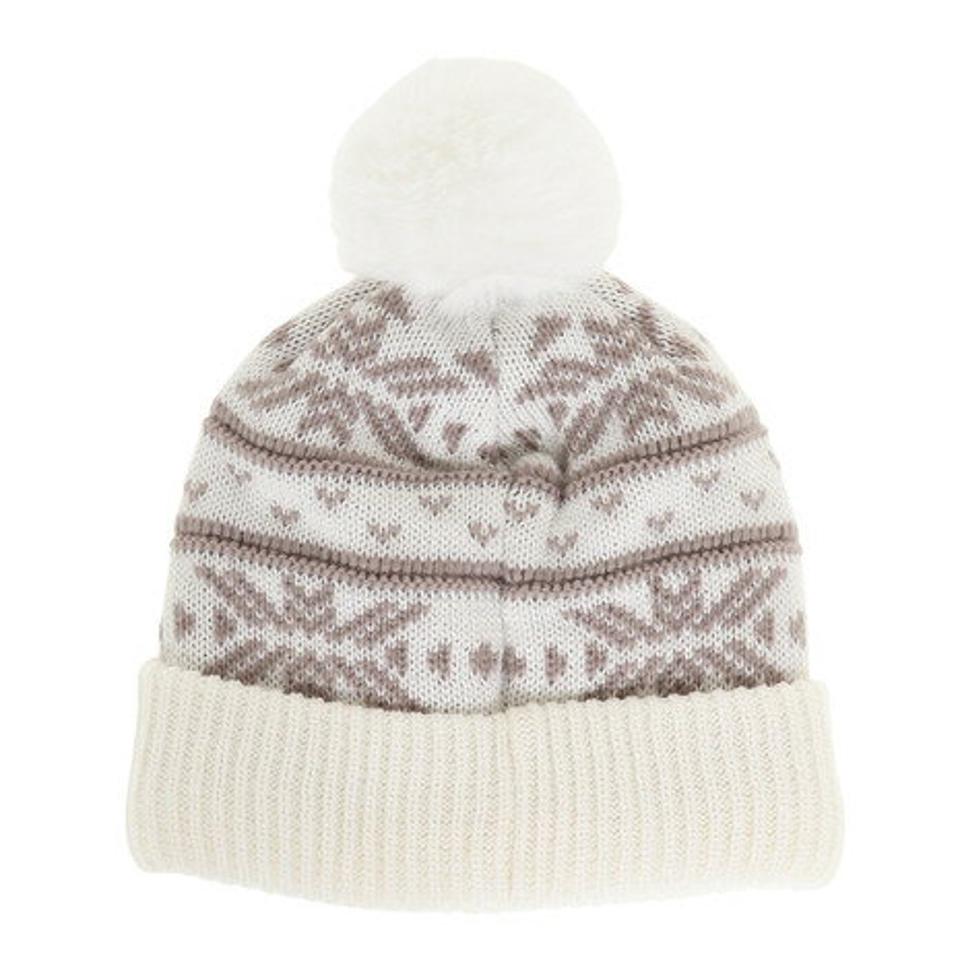 シュトロイレ（STREULE）（レディース）FUR ニット帽 ST22FB0043 WHT ホワイト ファー 秋冬 スキー スノボー 防寒