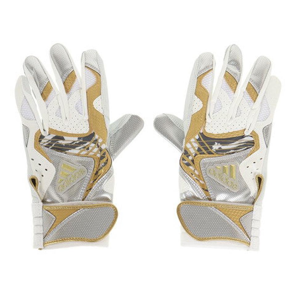 アディダス（adidas）（メンズ）バッティンググローブ 両手用 野球 バッティンググラブ TOP1 LBG201-1113