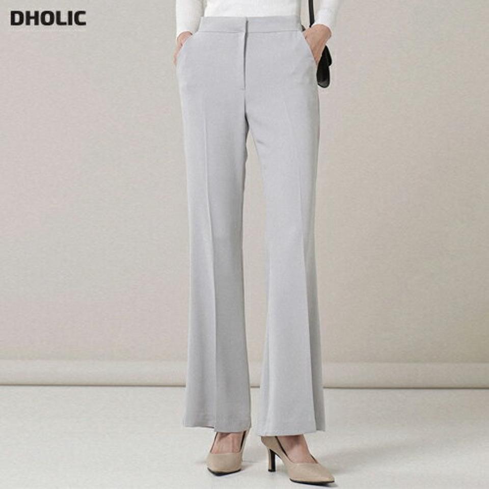 フレアスラックスパンツ・t00028 レディース 【pt】ボトムス ロング ロングパンツ スラックス フレア センタープレス ロング丈 無地 単色 ベーシック 大人 シンプル フェミニン カジュアル 秋 冬 春 韓国ファッション