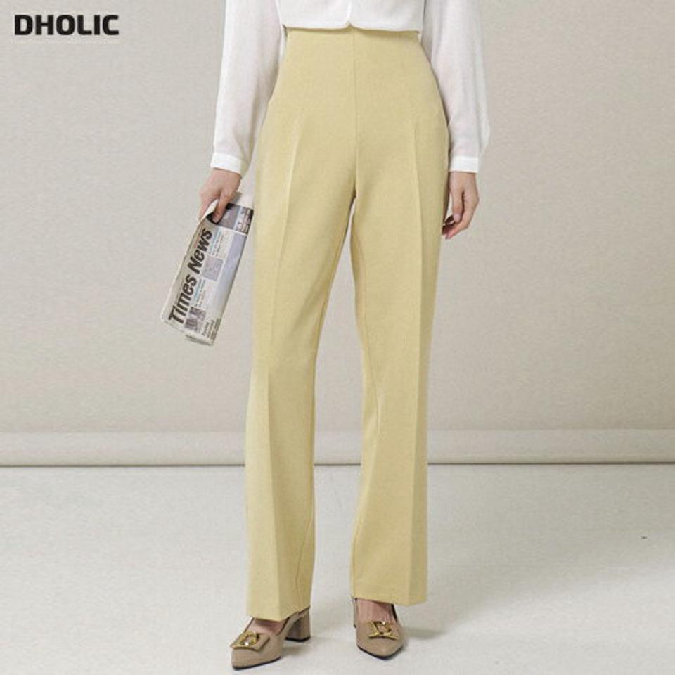 サイドジップワイドスラックス・b00027 レディース 【pt】ボトムス ロング ロングパンツ スラックス ダーツ センタープレス ハイウエスト ストレート ワイド 無地 単色 シンプル フェミニン カジュアル 秋 冬 春 韓国ファッション