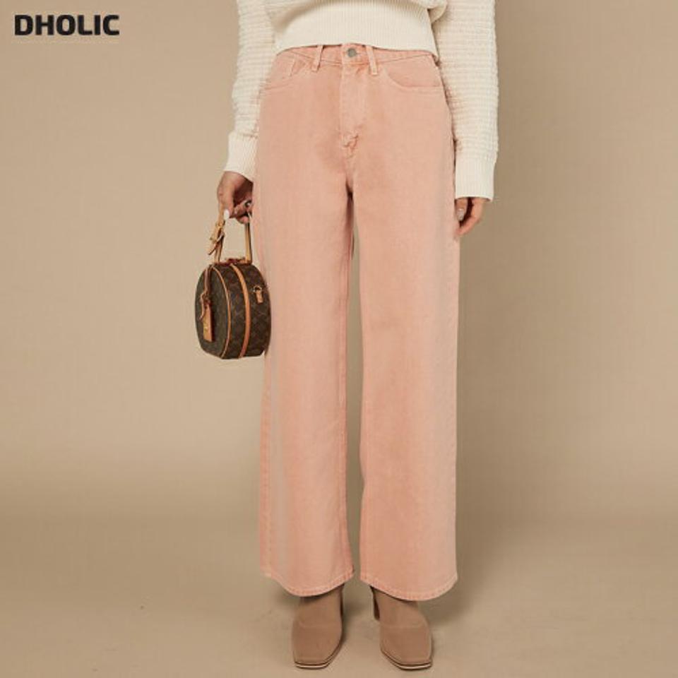 パステルコットンサルファパンツ・t00551 レディース 【pt】ボトムス ロング ロングパンツ パステル コットン 綿 サルファ ワイド ストレート ハイウエスト ベルトループ 単色 シンプル フェミニン カジュアル 秋 冬 春 韓国ファッション
