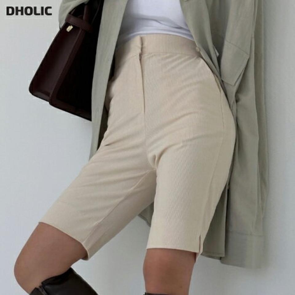 スリットスリムハーフパンツ・p001473 レディース 【pt】パンツ ハーフ丈 短パン ズボン 単色 無地 シンプル ベーシック スリット スリム 細身 タイト ハイウエスト 春 夏 カジュアル ラフ 韓国ファッション MKT