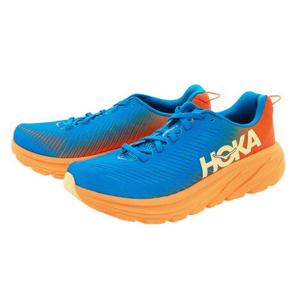 【SOY受賞記念1/30 9:59までエントリーでP4倍】ホカ（HOKA）（メンズ）ランニングシューズ リンコン3 WIDE ブルー オレンジ 1121370-CSVO スニーカー ジョギング マラソン 厚底 軽量 登山道