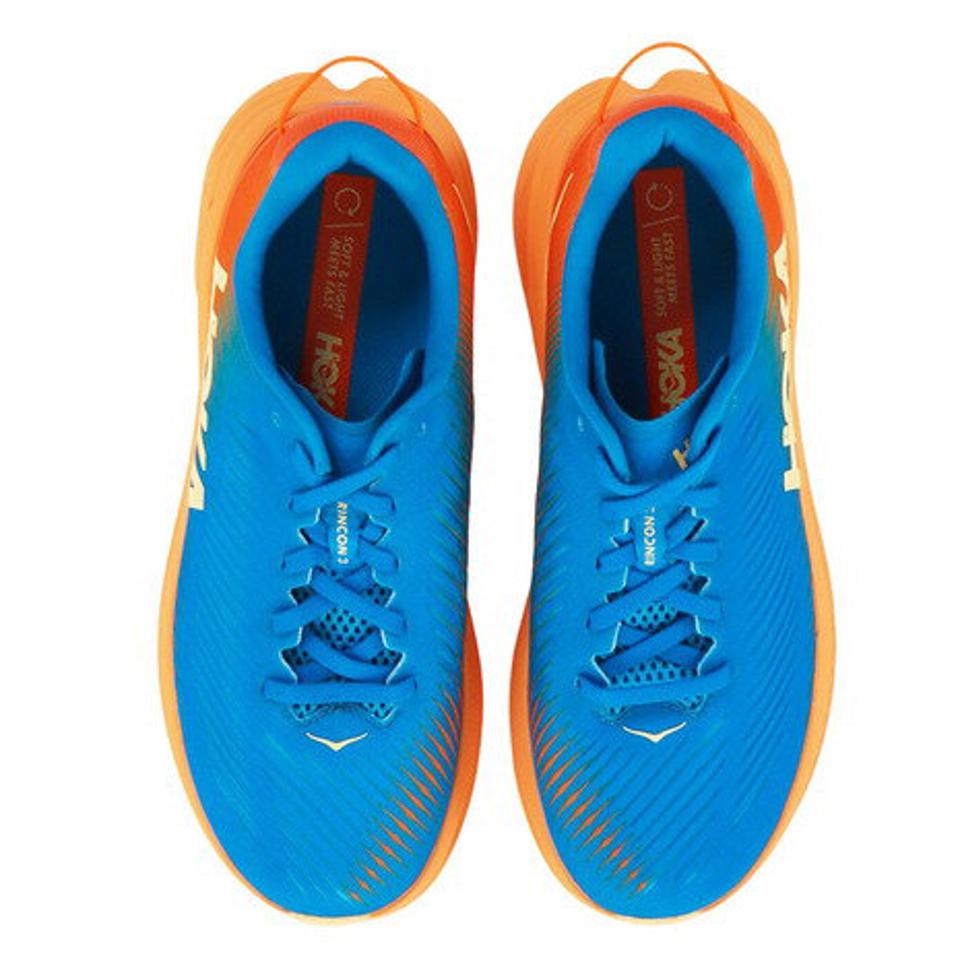 【SOY受賞記念1/30 9:59までエントリーでP4倍】ホカ（HOKA）（メンズ）ランニングシューズ リンコン3 WIDE ブルー オレンジ 1121370-CSVO スニーカー ジョギング マラソン 厚底 軽量 登山道