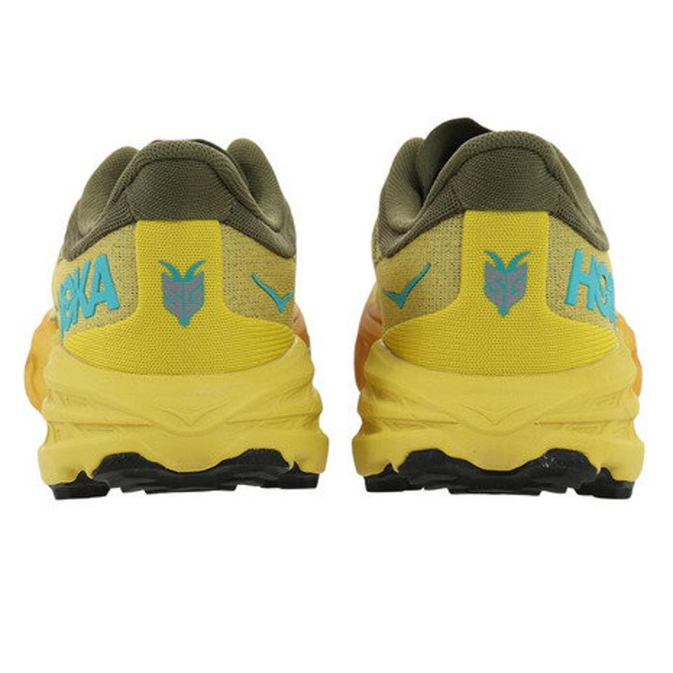 ホカ（HOKA）（メンズ）ランニングシューズ スピードゴート 5 レギュラー グリーン イエロー 1123157-APFR スニーカー トレイルラン 厚底 登山道
