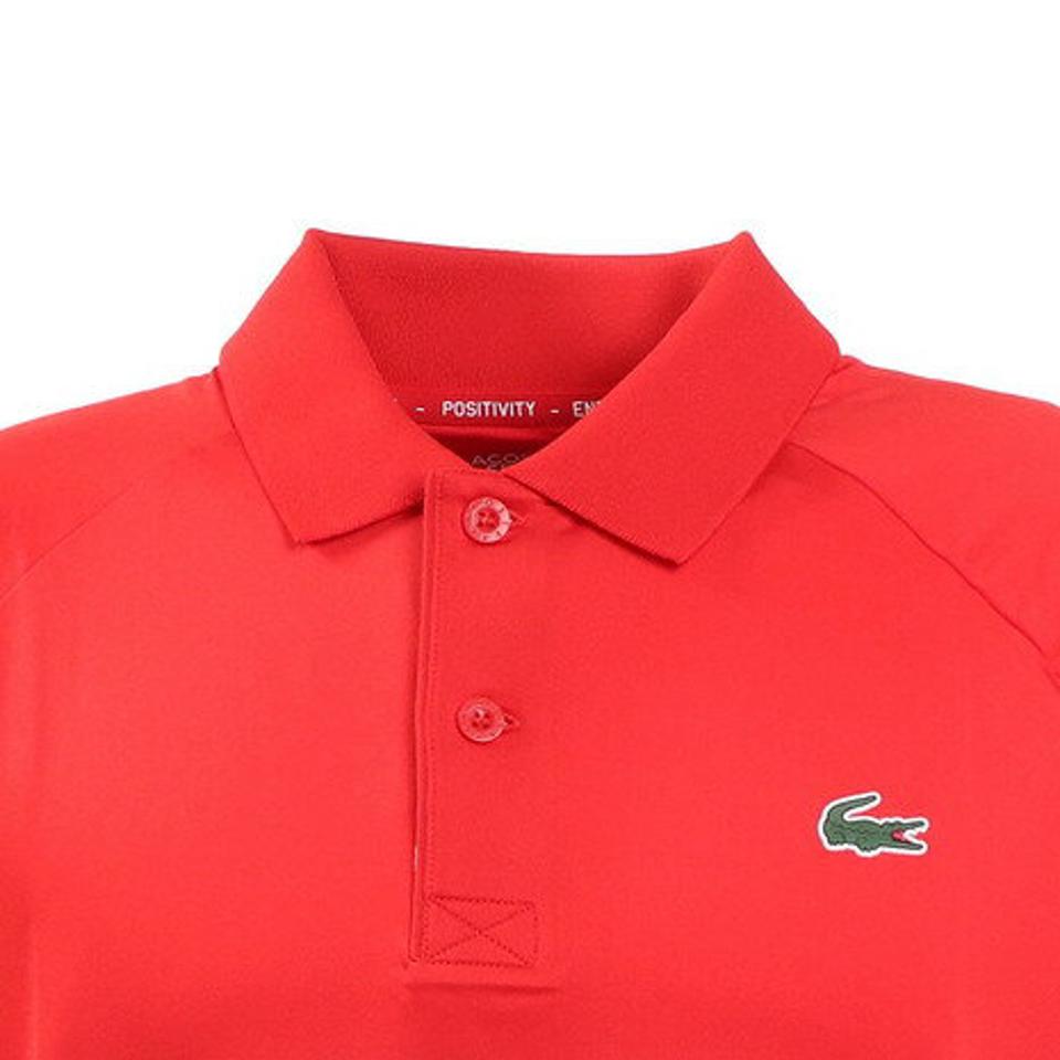 ラコステ（LACOSTE）（メンズ）テニスウェア ダブルストライプポロシャツ DH9685L-C9U