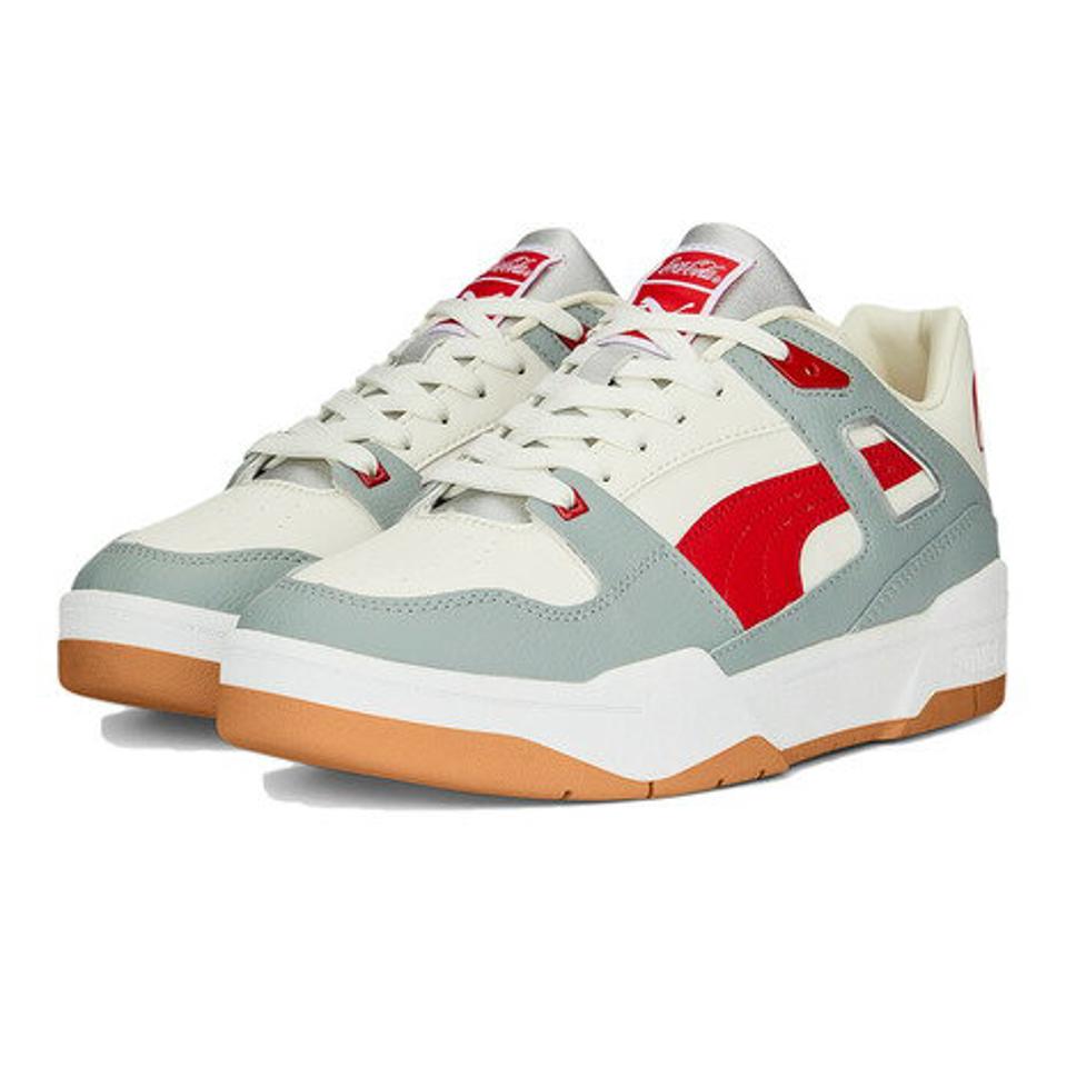 プーマ（PUMA）（レディース）PUMA×Coca-Cola スリップストリーム グレー レッド 387027 01 スニーカー スポーツシューズ カジュアル ウォーキング コラボ