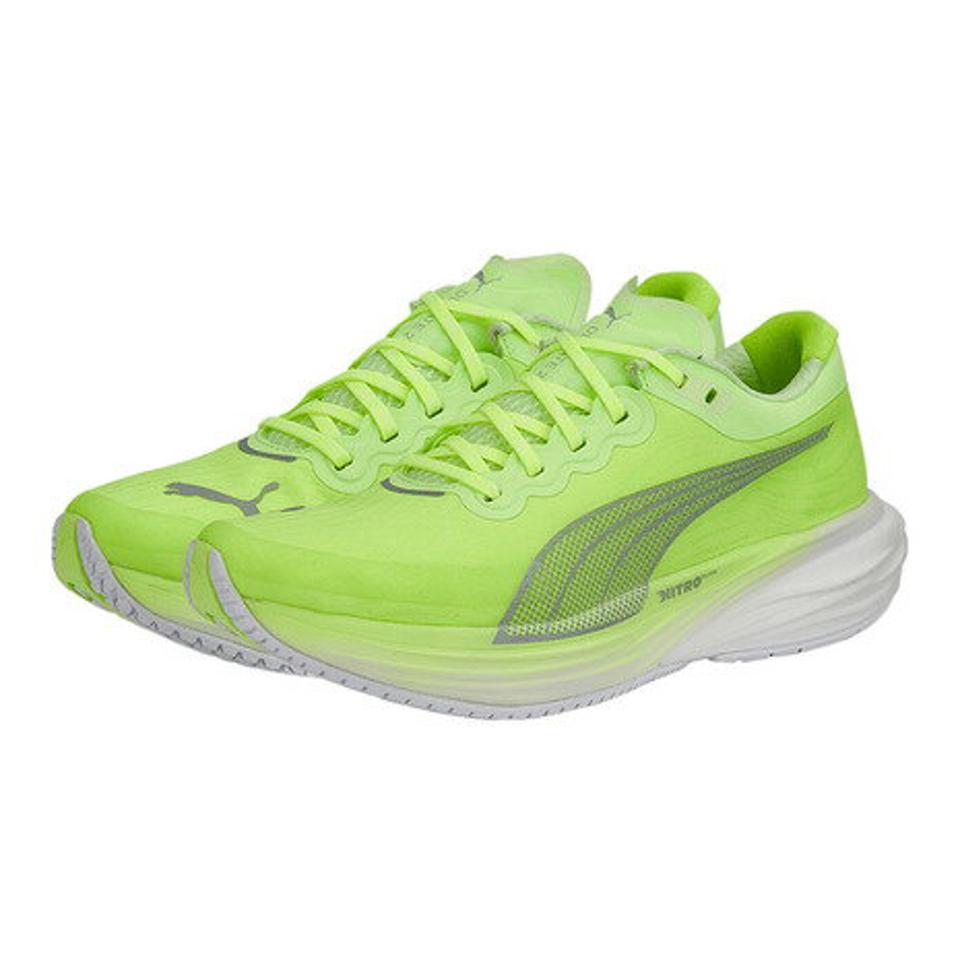 プーマ（PUMA）（レディース）ランニングシューズ ディヴィエイト ニトロ 2 フラッシュイエロー 376855 06 スニーカー ジョギング 駅伝 部活 マラソン