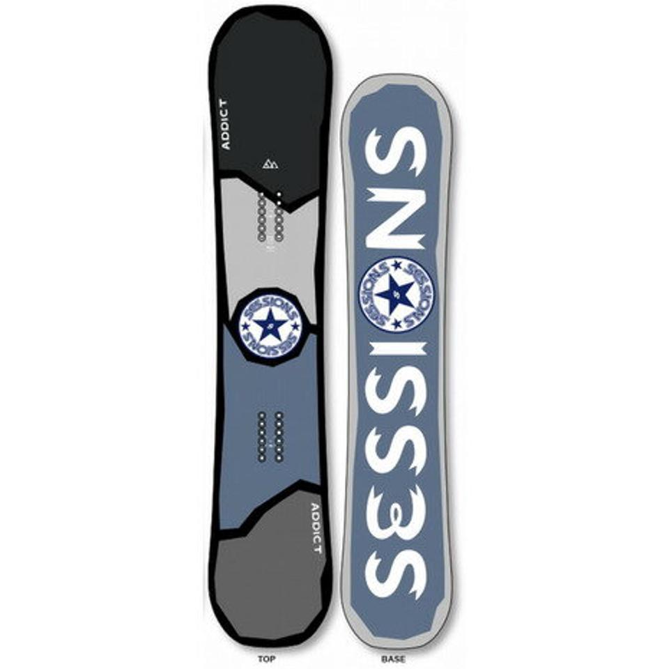 セッションズ（SESSIONS）（メンズ）スノーボード板 23 ADDICT 22100232 BLUGY スノボ 2022-2023 ブルーグレー