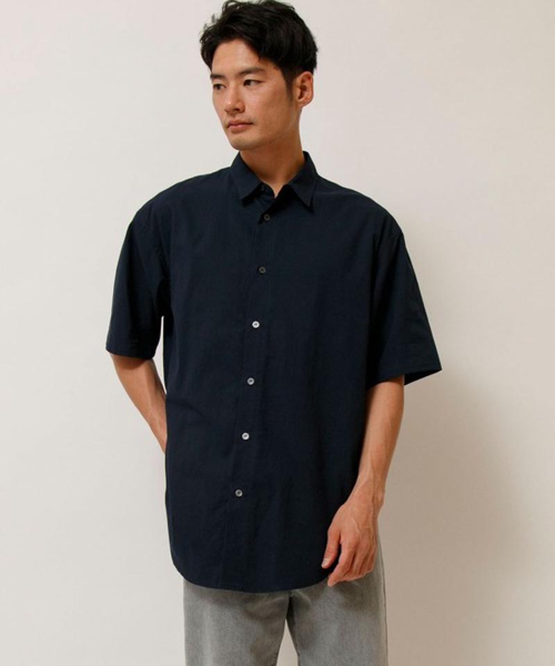 【Attick by Johnbull】オーバーサイズハーフスリーブシャツ