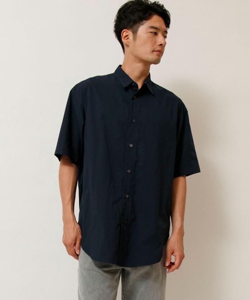 【Attick by Johnbull】オーバーサイズハーフスリーブシャツ