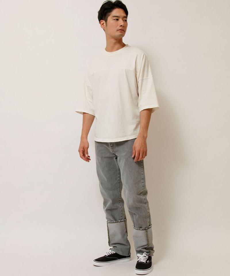 【Attick by Johnbull】オーバーサイズハーフスリーブTシャツ