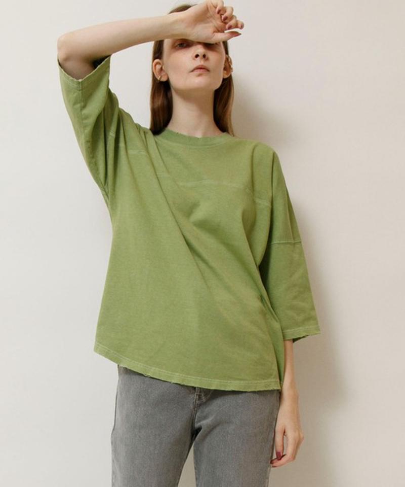 【Attick by Johnbull】オーバーサイズハーフスリーブTシャツ