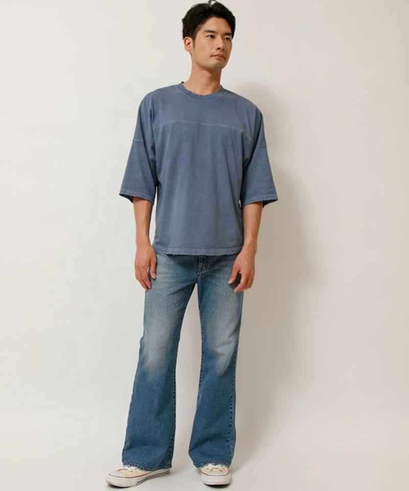 【Attick by Johnbull】オーバーサイズハーフスリーブTシャツ