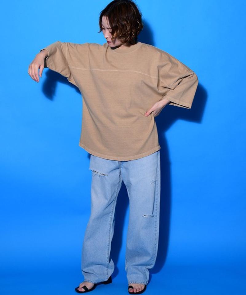 【Attick by Johnbull】オーバーサイズハーフスリーブTシャツ