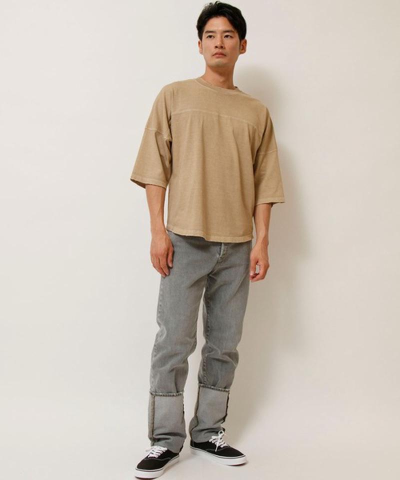 【Attick by Johnbull】オーバーサイズハーフスリーブTシャツ