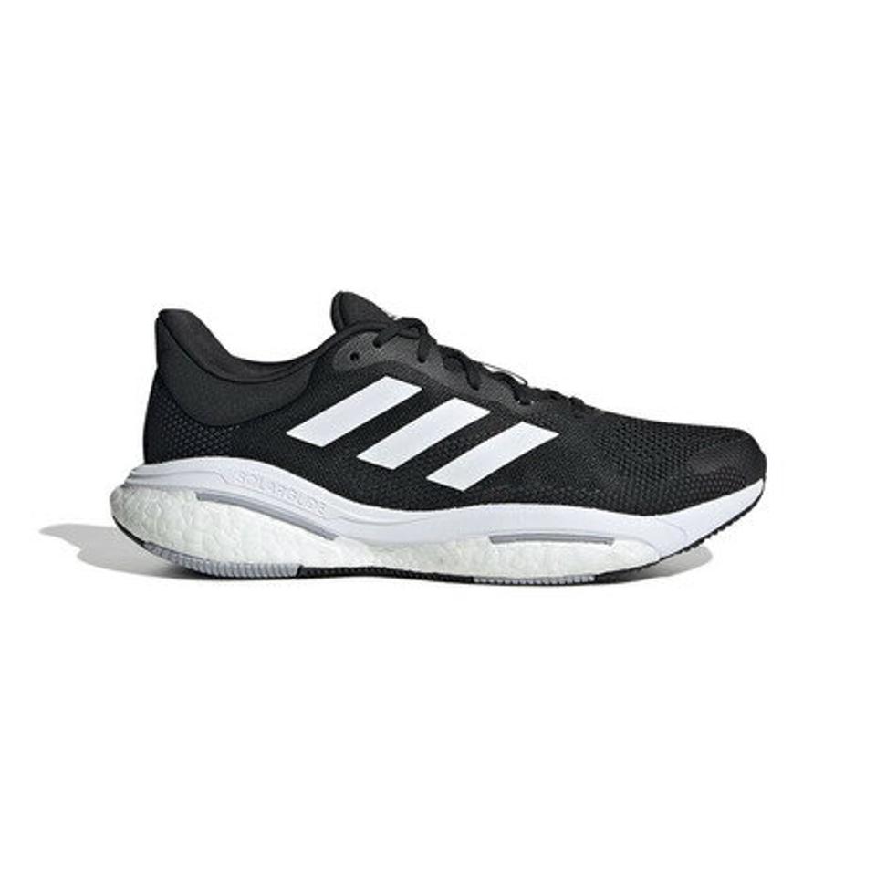 アディダス（adidas）（メンズ）ランニングシューズ ジョギングシューズ ソーラーグライド 5 黒 ブラック GX5493 スニーカー 快適 トレーニング 部活