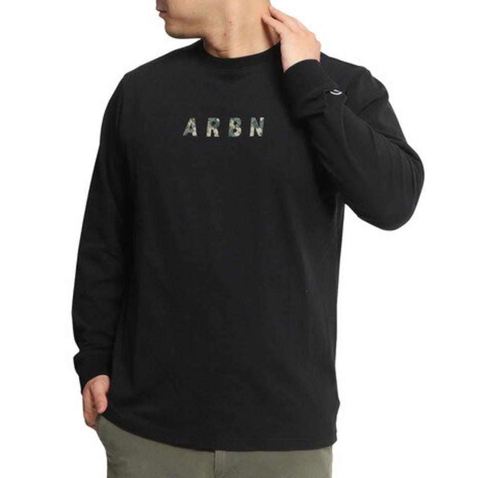 エーアールビーエヌ（ARBN）（メンズ）長袖Tシャツ バックプリン AB2022AWMAPP008BLK