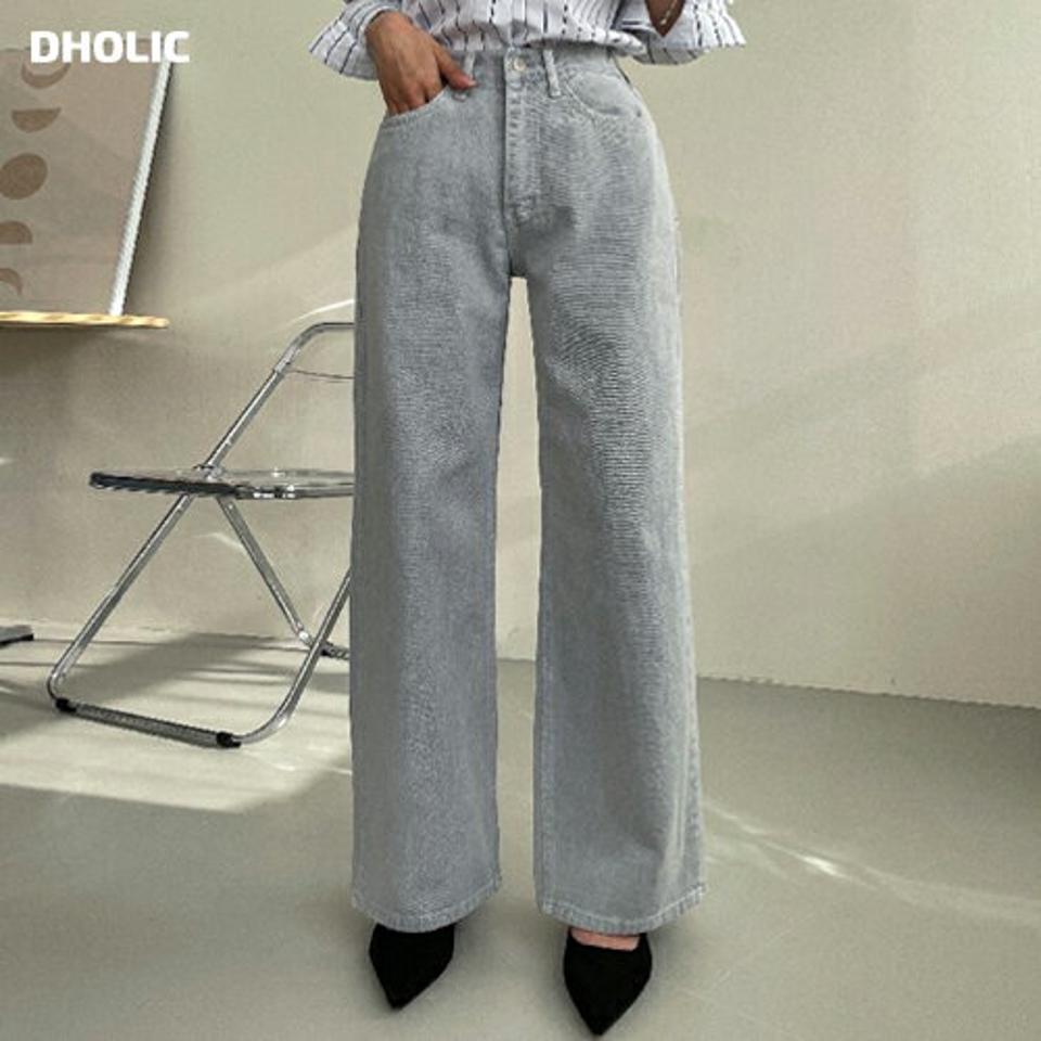 パステルコットンデニムパンツ・p001596 レディース 【pt】パンツ ロング丈 単色 無地 シンプル ベーシック コットン 綿 デニム パステル ワイド 秋 冬 フルレングス かわいい 可愛い カラーパンツ 韓国ファッション MKT