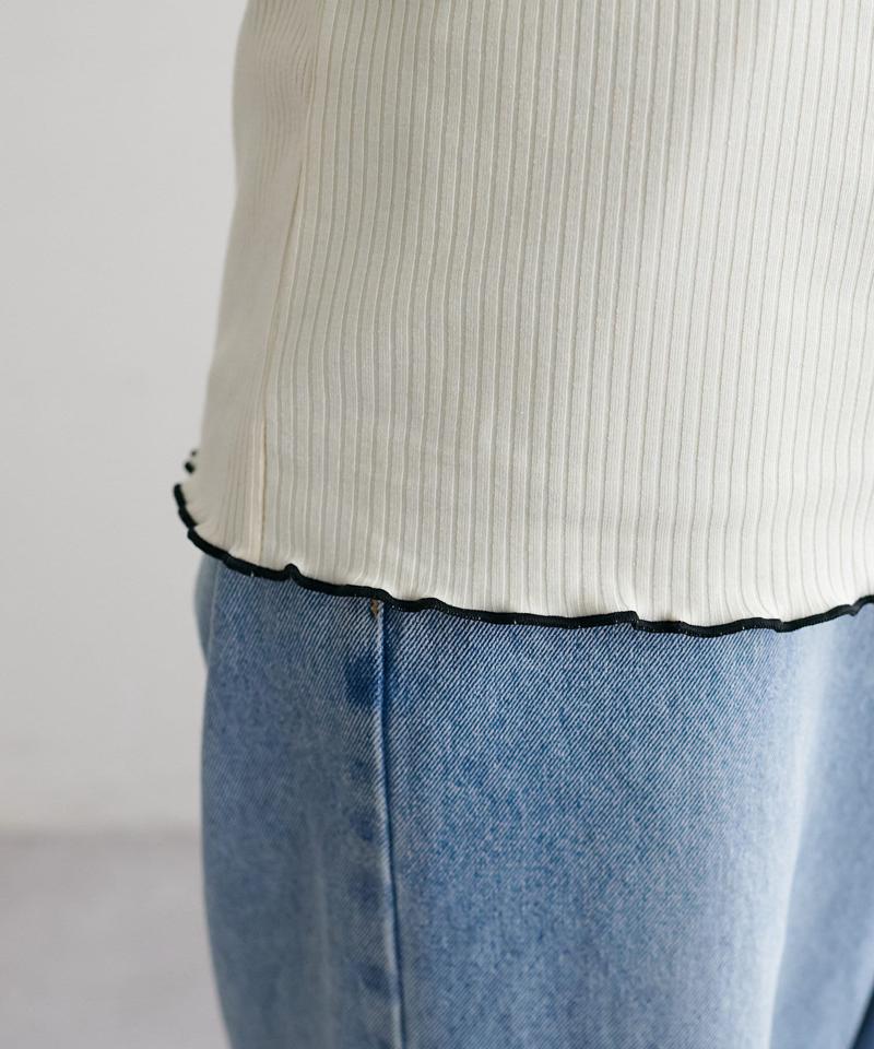 【新色追加!/23色展開】前後2WAYリブメローロングスリーブ《WEB限定》