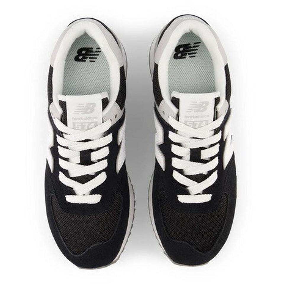 ニューバランス（new balance）（レディース）スニーカー 574+ WL574ZSAB ブラック スポーツ タウン シューズ 厚底 スエード 普段履き カジュアル 登校