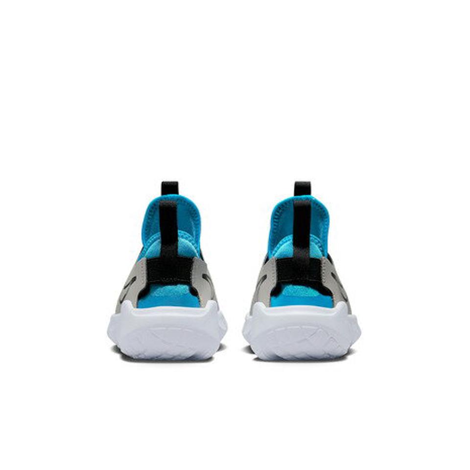 ナイキ（NIKE）（キッズ）ジュニアスニーカー スポーツシューズ フレックス ランナー 2 PSV グレー ライトブルー DJ6040-008 スリップオン 子供 靴 運動