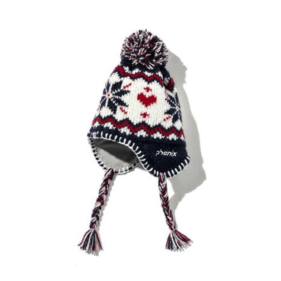 フェニックス（PHENIX）（キッズ）ジュニア ニット帽 Snow Crystal Girls Ear Beanie ESG22HW64 NAVY