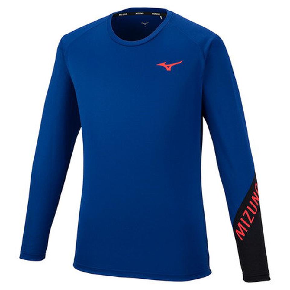 ミズノ（MIZUNO）（メンズ）バレーボールウェア Basicプラクティスシャツ 長袖 V2MA253325