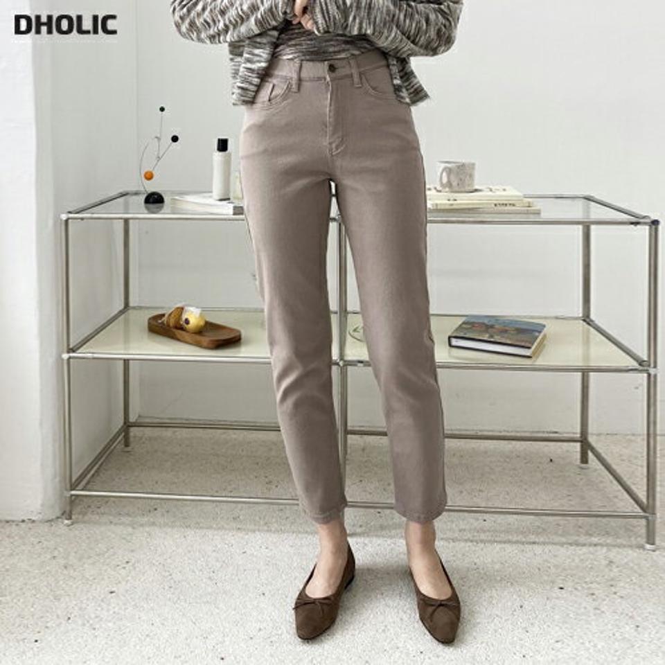 ハイウエストスリムストレートパンツ・p001523 レディース 【pt】パンツ ロング丈 単色 無地 シンプル ベーシック ハイウエスト スリム 細身 タイト ストレート 春 夏 秋 冬 カジュアル ラフ 韓国ファッション MKT