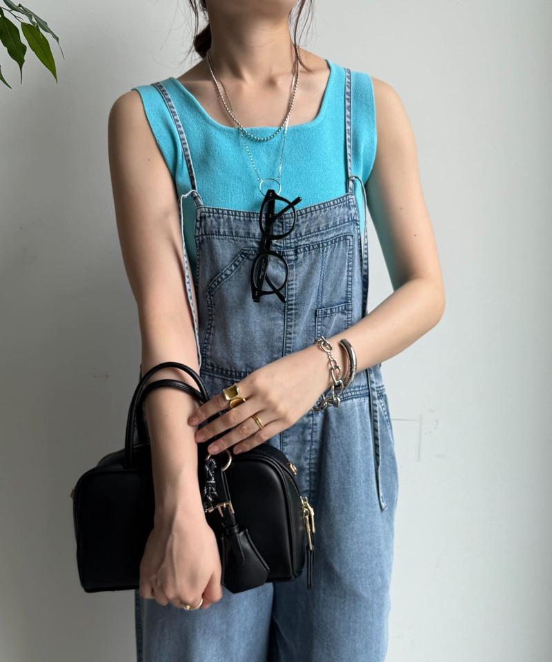 【完売カラー再追加！】スクエアニットタンク